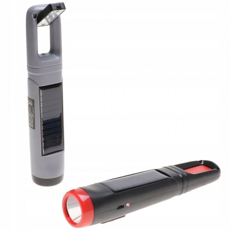 5901698508487 - Kompakte wiederaufladbare LED-Taschenlampe (1 W) Solarzelle