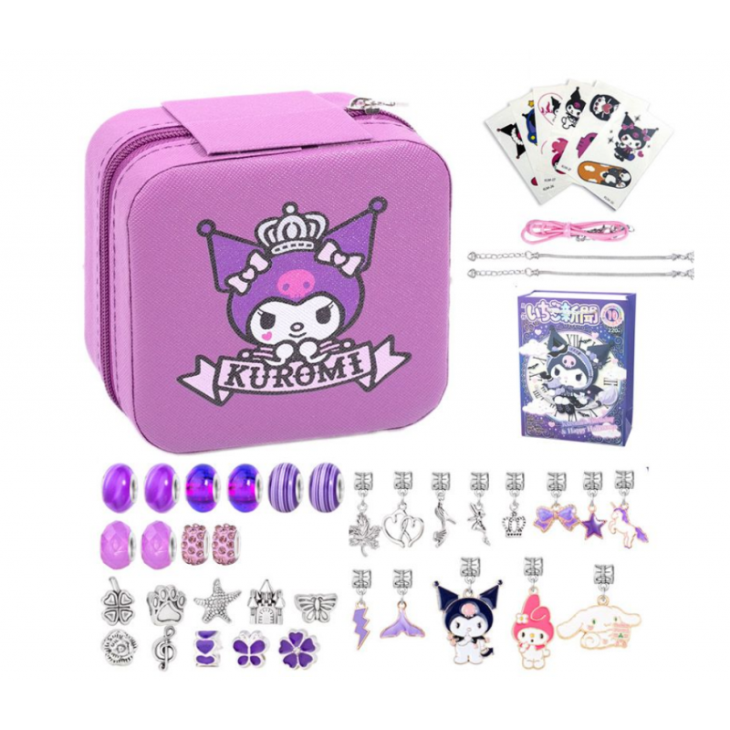 3234434328387 - Pandora Armband-Spielset für Mädchen – Kuromi mit Tasche