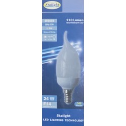 LED lemputė liepsnelė 1.5W, E14, 24SMD LED