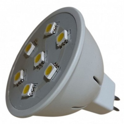 LED lemputė 1.4W, MR16, 7SMD LED, 2900-3000K, 210lm, 220V