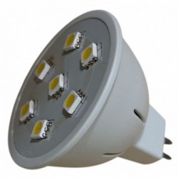 LED lemputė 1.4W, MR16, 7SMD LED, 2900-3000K, 210lm, 220V