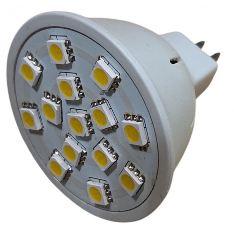 LED lemputė 2.4W, MR16, 14SMD LED, 2900-3000K, 320lm, 220V