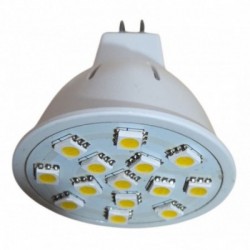 LED lemputė 2.4W, MR16, 14SMD LED, 2900-3000K, 320lm, 220V