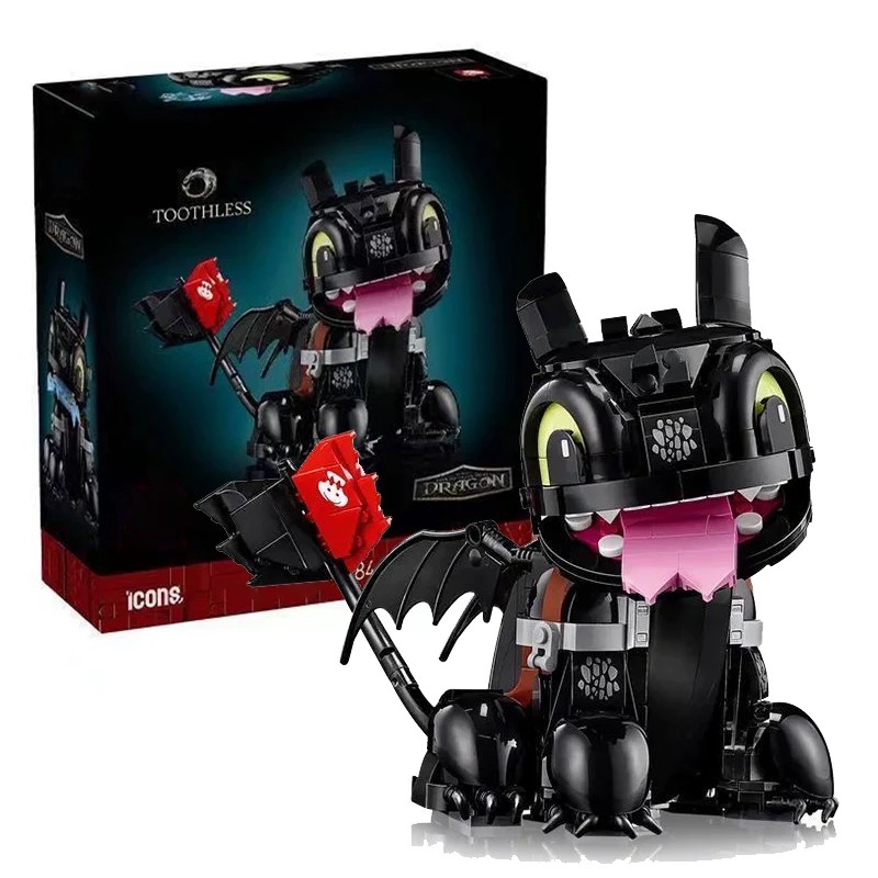 6374781687533 - Lego-ähnlicher Baukasten Wie man einen Drachen zähmt – Bedantis