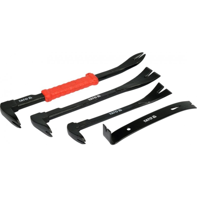 5906083087615 - Yato - 4 Tlg Set Stemmeisen Brechstange Nageleisen Brecheisen Kuhfuß Hebeleisen Satz 180 200 250 300 mm