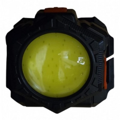 Prožektorius ant galvos, riešo ir pilvo, su raudona šviesa