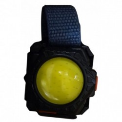 Prožektorius ant galvos, riešo ir pilvo, su raudona šviesa