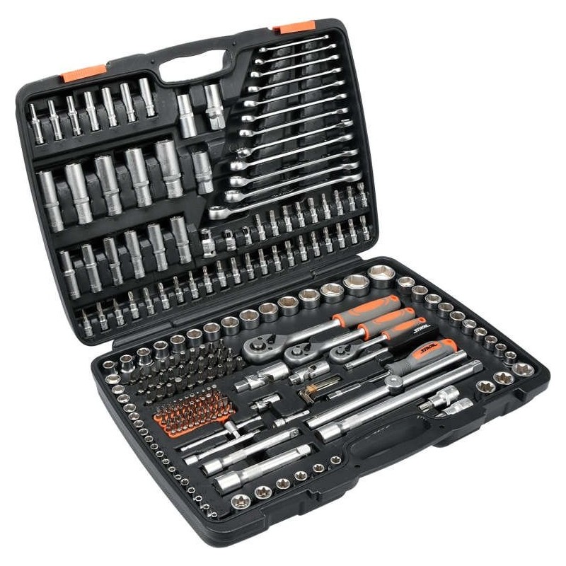 5906083586910 - Sthor - 216-tlg Steckschlüssel Ratschen-Set Metall 58691