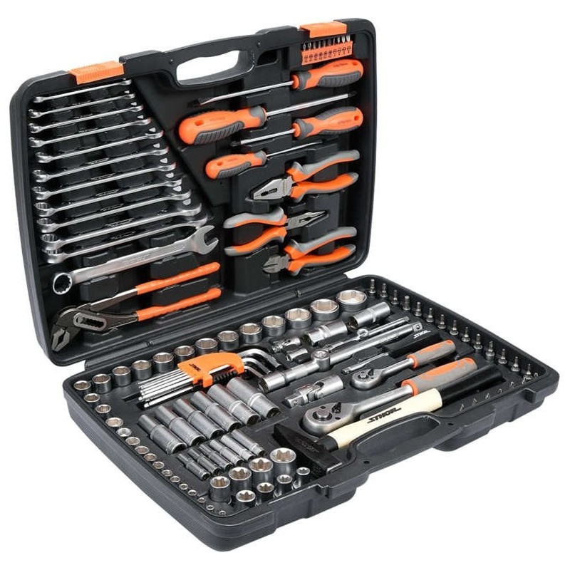 5906083586903 - Trizeratop - 122 Teilig Werkzeug Set Werkzeugkoffer Werkzeugkasten Werkzeugkiste 1 4 1 2 Zoll