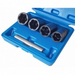 Sugadintų varžtų išsukėjų rinkinys 5vnt., 17-22mm