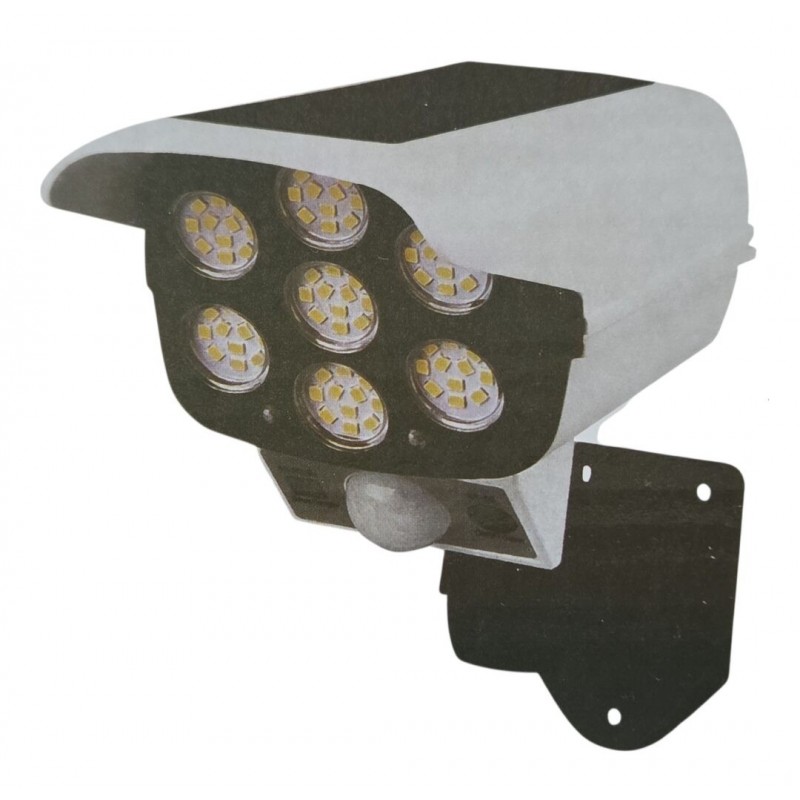 Lauko žibintas 10W, IP66, 77 SMD LED, 1200Lm, judesio daviklis, tamsos sensorius, saules elementas, pultelis