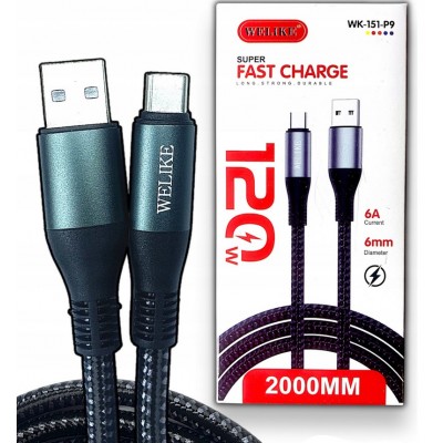 Schnellladekabel Typ C, 6 A...