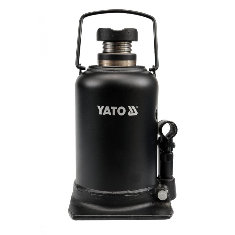 5906083917097 - 30 t Yato Hydraulischer Wagenheber Stempelwagenheber Flaschenwagenheber mit 1 stufigem Kolben und zusätzlicher Spindelverstellung Yato Hydraulischer