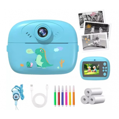 Sofortbildkamera, blau