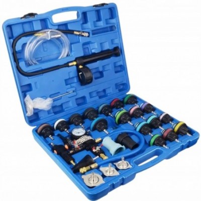 Aušinimo sistemų nuotėkių tikrinimui ir užpildymui rinkinys 28vnt.