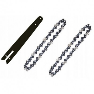 Grandininio pjūklo pjovimo juosta su dviem grandinėmis 10″ 25cm 3/8" 1,3 40 narelių