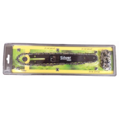 Grandininio pjūklo pjovimo juosta su dviem grandinėmis 8" 20cm 0,043 1,0mm 47 narelių