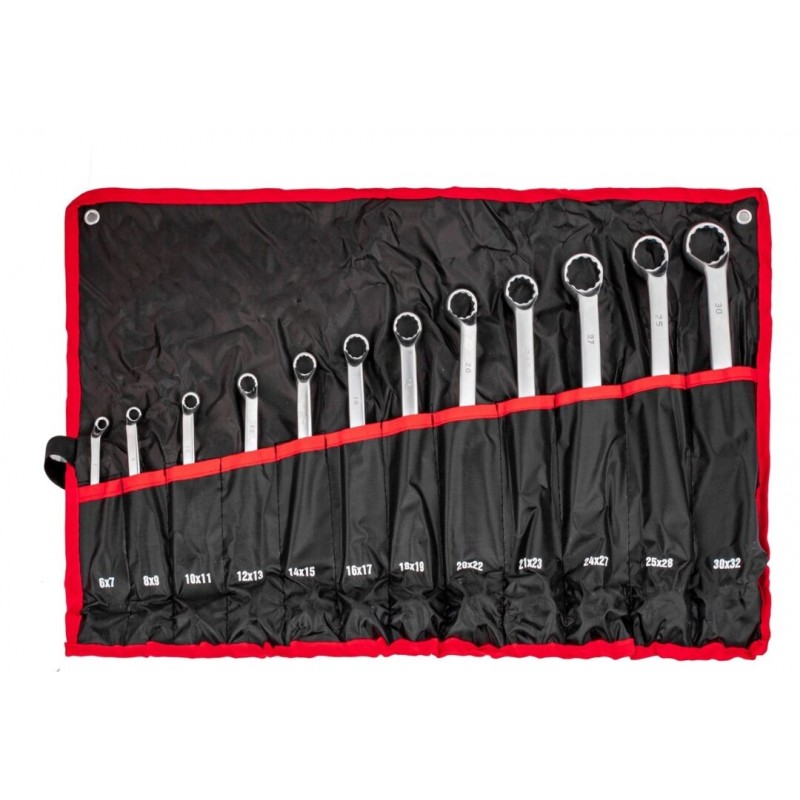 Kilpinių raktų rinkinys 6×7-30×32 mm, 12 vnt.