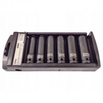 Ilgų smūginių galvučių rinkinys 10-21 mm, 6 vnt.