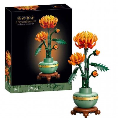 LEGO-Stil-Baukastenblume im...