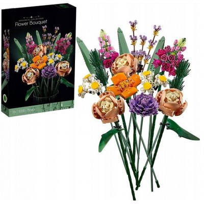 LEGO-Stil-Bausatz: Blume im...