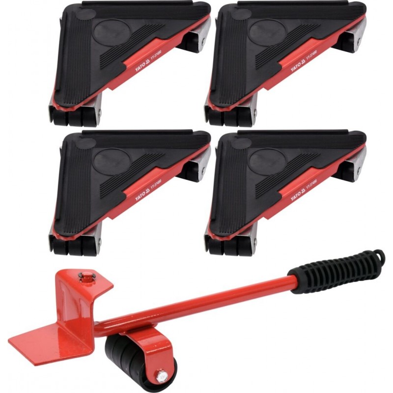 Metalinių pakėlimo ir pervežimo platformų rinkinys baldams ir kitiems kroviniam