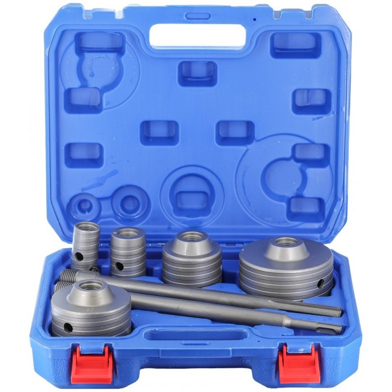 Gręžimo karūnų mūrui, monolitui rinkinys, 30-100mm, SDS, 9vnt.