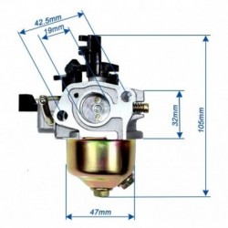 Karbiuratorius su kranelių HONDA GX160 - GX200,  5,5–6,5 AG