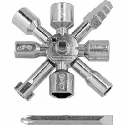 Universalus 10 viename elektros spintelės raktas