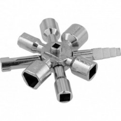 Universalus 10 viename elektros spintelės raktas