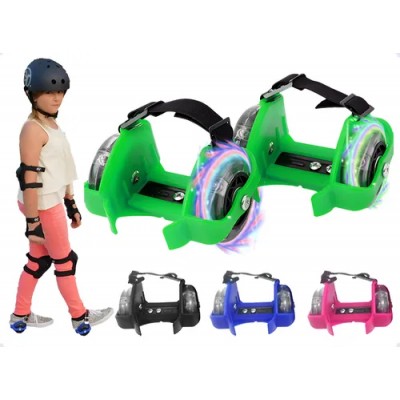 Rollschuhe mit Rollen an...