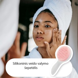 Silikoninis veido valymo šepetėlis Silikoninis veido valymo šepetėlis