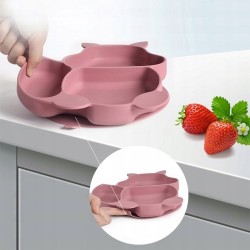 Silikoninis valgymo rinkinys vaikams - Raudona