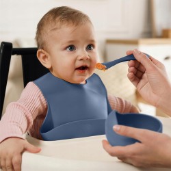 Silikoninis valgymo rinkinys vaikams - Violetinė Silikoninis valgymo rinkinys vaikams - Violetinė