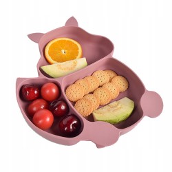 Silikoninis valgymo rinkinys vaikams - Violetinė Silikoninis valgymo rinkinys vaikams - Violetinė