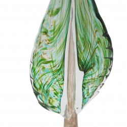 Stiklinė dekoracija „Lapas“, 12×7×32.5 cm Žalias Stiklinė dekoracija „Lapas“, 12×7×32.5 cm Žalias