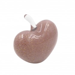 Dekoratyvinė stiklinė širdies formos figūrėlė, 14×13 cm Dekoratyvinė stiklinė širdies formos figūrėlė, 14×13 cm