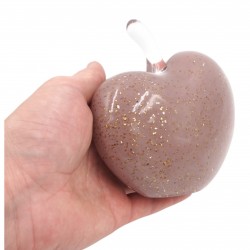 Dekoratyvinė stiklinė širdies formos figūrėlė, 14×13 cm Dekoratyvinė stiklinė širdies formos figūrėlė, 14×13 cm