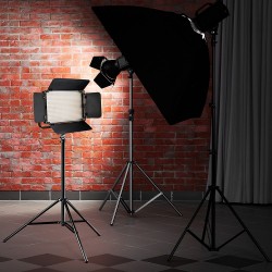 LED panelinė lempa su trikoju 800 pro KIT