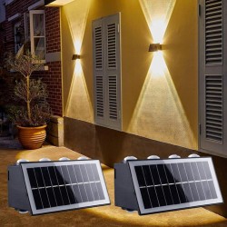 Šoninis LED šviestuvas su saulės panele Šoninis LED šviestuvas su saulės panele