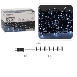Kalėdinės LED girliandos, 100 LED, šaltai balta šviesa, 5 m Kalėdinės LED girliandos, 100 LED, šaltai balta šviesa, 5 m