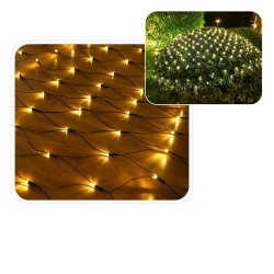 LED švieselių užuolaida–tinklas 320 LED, 3x2 m, šiltai balta LED švieselių užuolaida–tinklas 320 LED, 3x2 m, šiltai balta