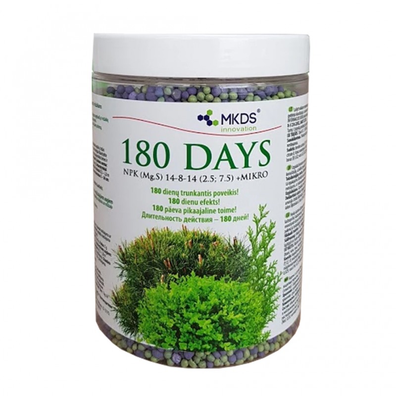 180 DAYS ilgo poveikio trąšos spygliuočiams ir visžaliams, 1 kg
