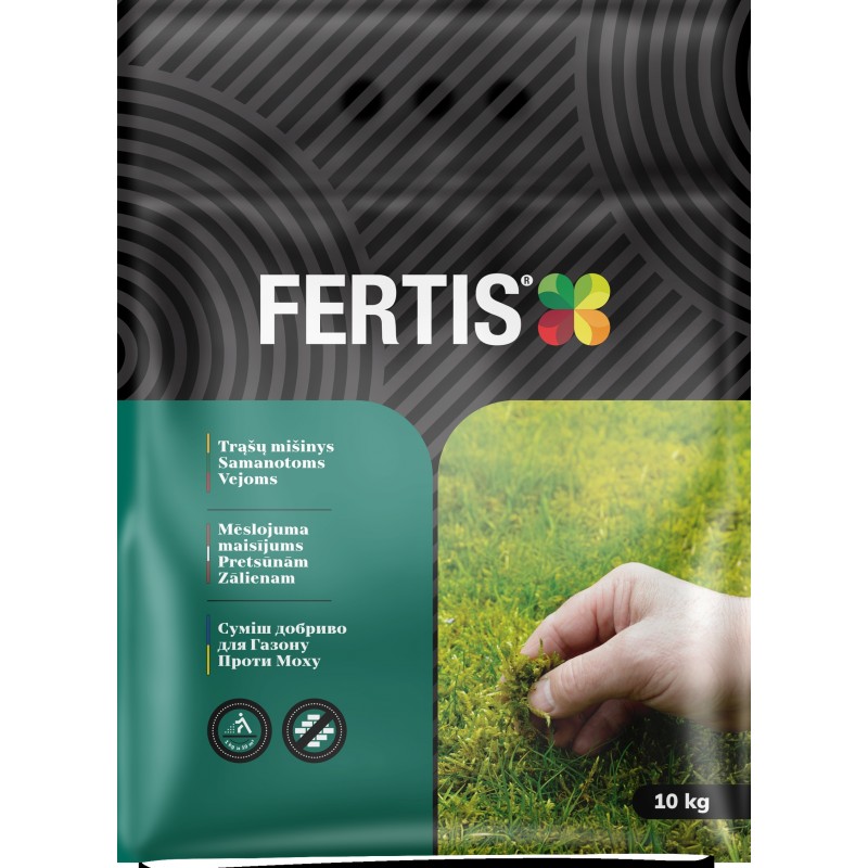 Trąšų mišinys Samanotoms Vejoms FERTIS, 10kg