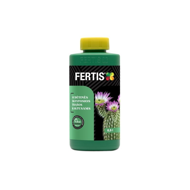 Sudėtinės skystosios trąšos Kaktusams FERTIS, 0,5 l