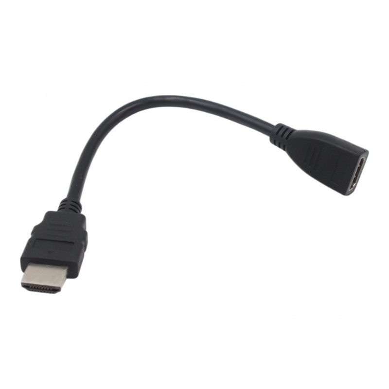 HDMI prailginimo kabelis (HDMI lizdas – HDMI kištukas), 20 cm