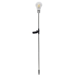 lauko LED lemputė „Edison“ su saulės baterija (80 cm, vintage stilius)