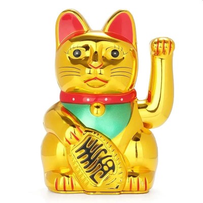 Goldene Glückskatze „Maneki...