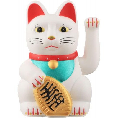 Weiße Glückskatze „Maneki...