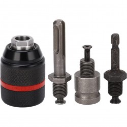 Griebtuvas gręžtuvui 1/ 2'' Ø2-13mm su adapteriais 4vnt. Griebtuvas gręžtuvui 1/ 2'' Ø2-13mm su adapteriais 4vnt.